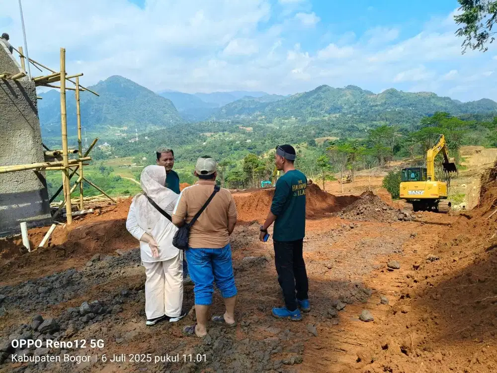 Dijual tanah kavling dengan pemandangan gunung dan sawah