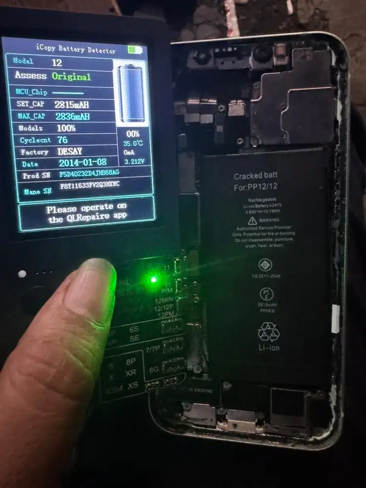 Baterai batre battery iPhone 12 biasa BH 100 gak jadi pakai original