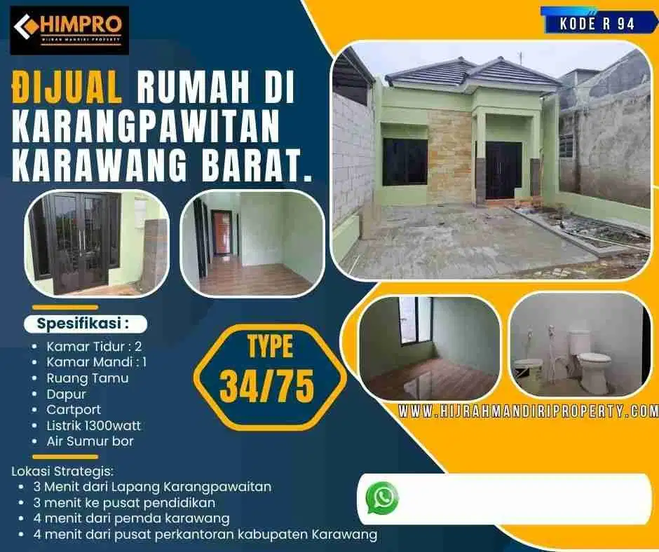 Dijual rumah minimalis di kepuh karangpawitan Karawang