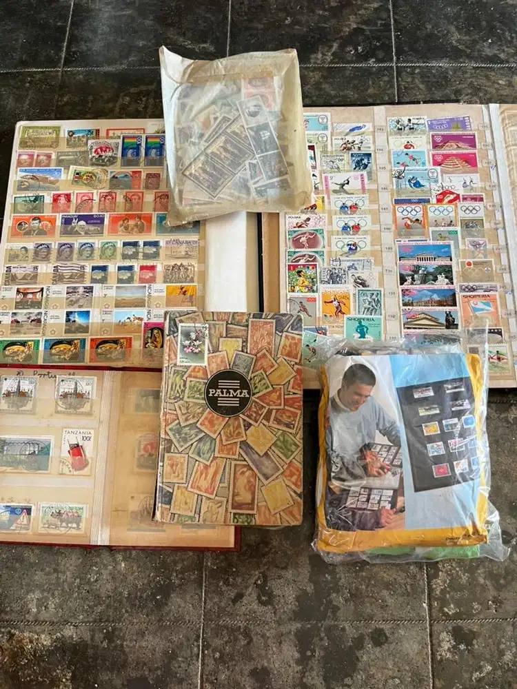 Perangko Eropa kolektor filateli