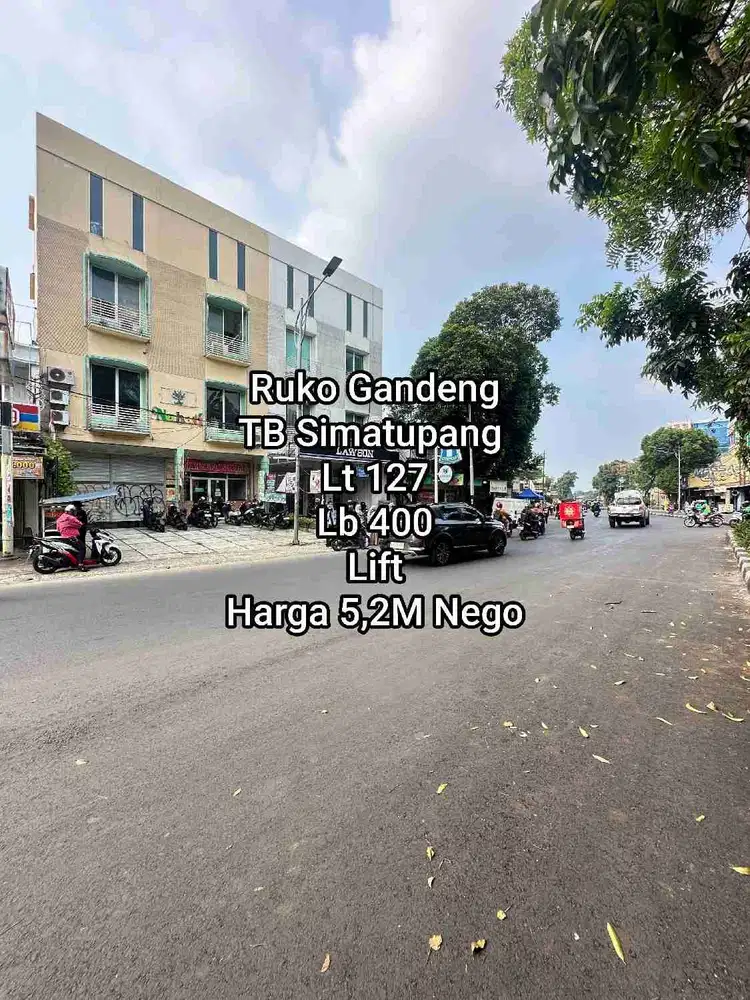 Ruko Gandeng di Jalan Utama TB Simatupang harga termurah di jakarta selatan