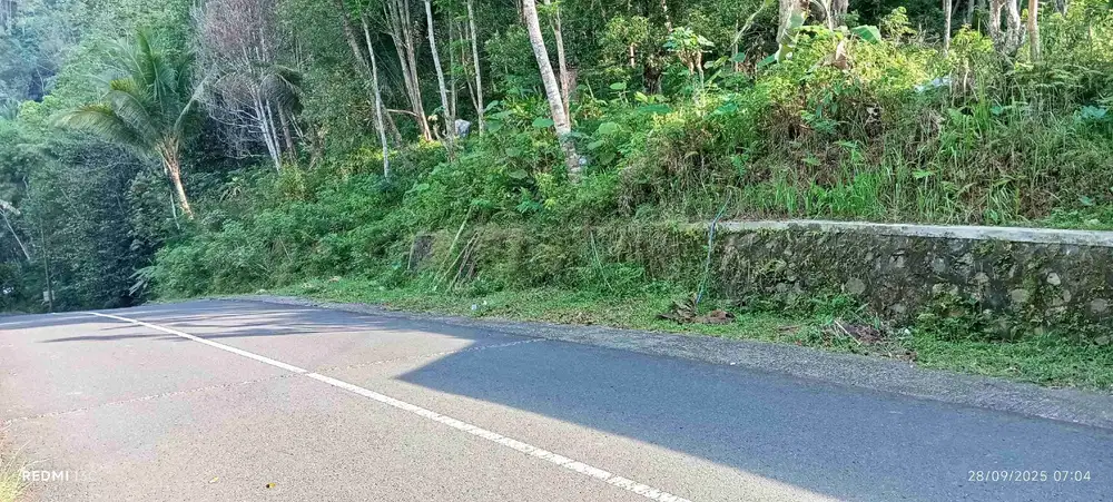 dijual tanah murah,pinggir jalan raya,view istimewa.