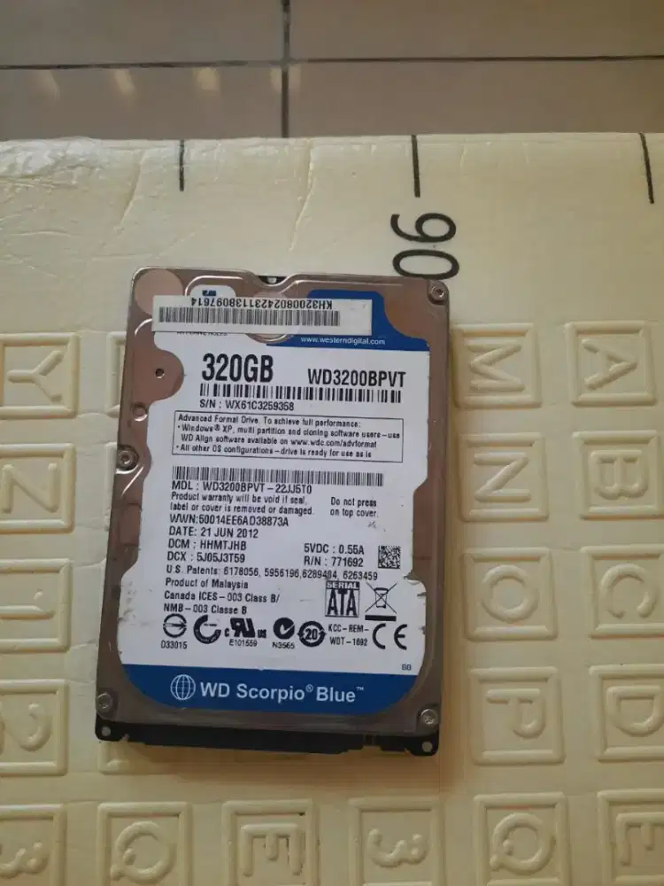 HARDDISK Laptop 320GB & 500GB