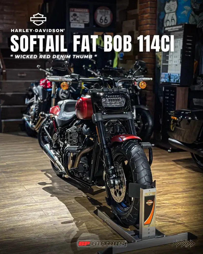 H-D Softail Fatbob M8 114Ci MY 2020 FP ATPM Mulus low odo acc ++