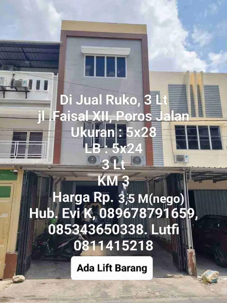 Dijual Ruko Jl. Faisal XII Makassar