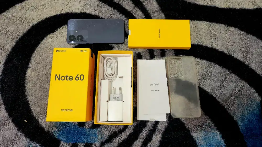 Realme note 60 4/64gb mulus 1000% seperti baru fullset like new