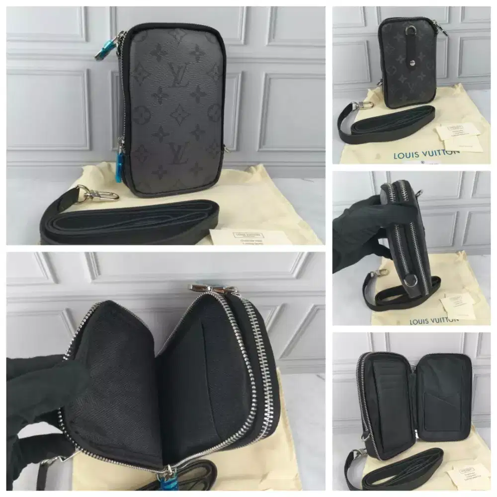 TAS SELEMPANG LV mini case unisex eclipse