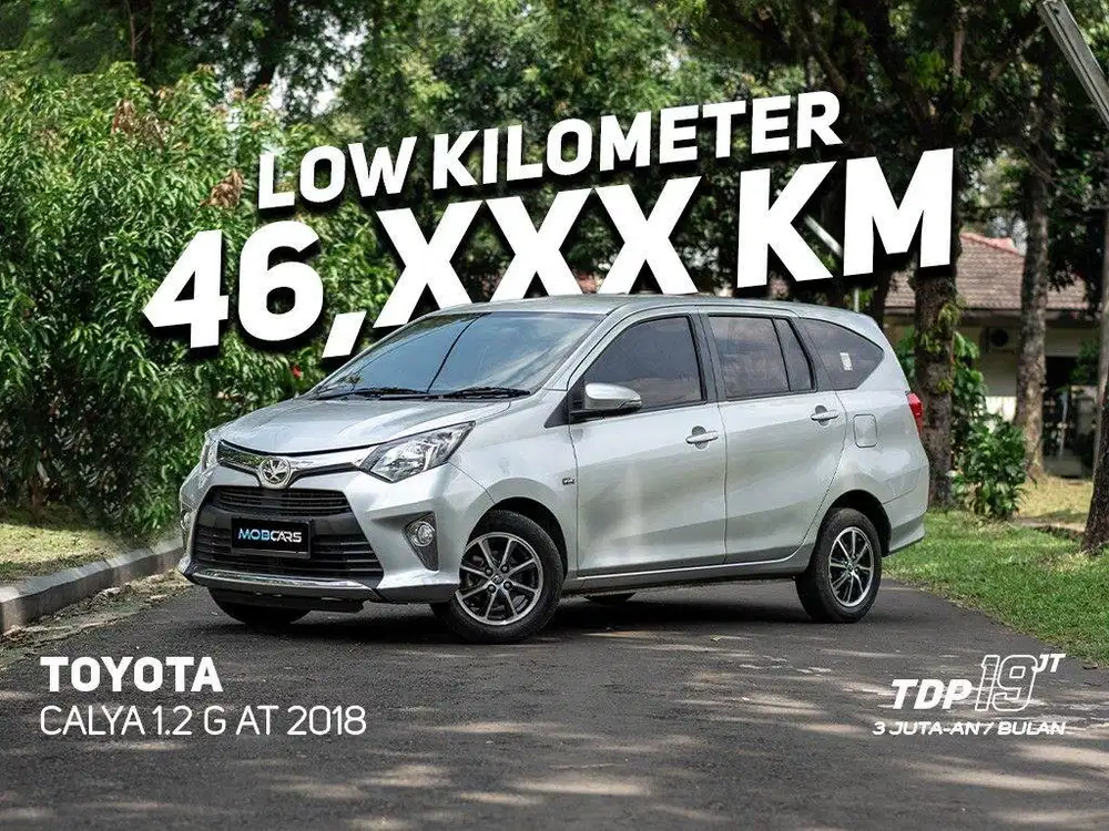 [FREE BBM FULL TANK] TOYOTA CALYA G AT 2018 PUTIH MOBCARS