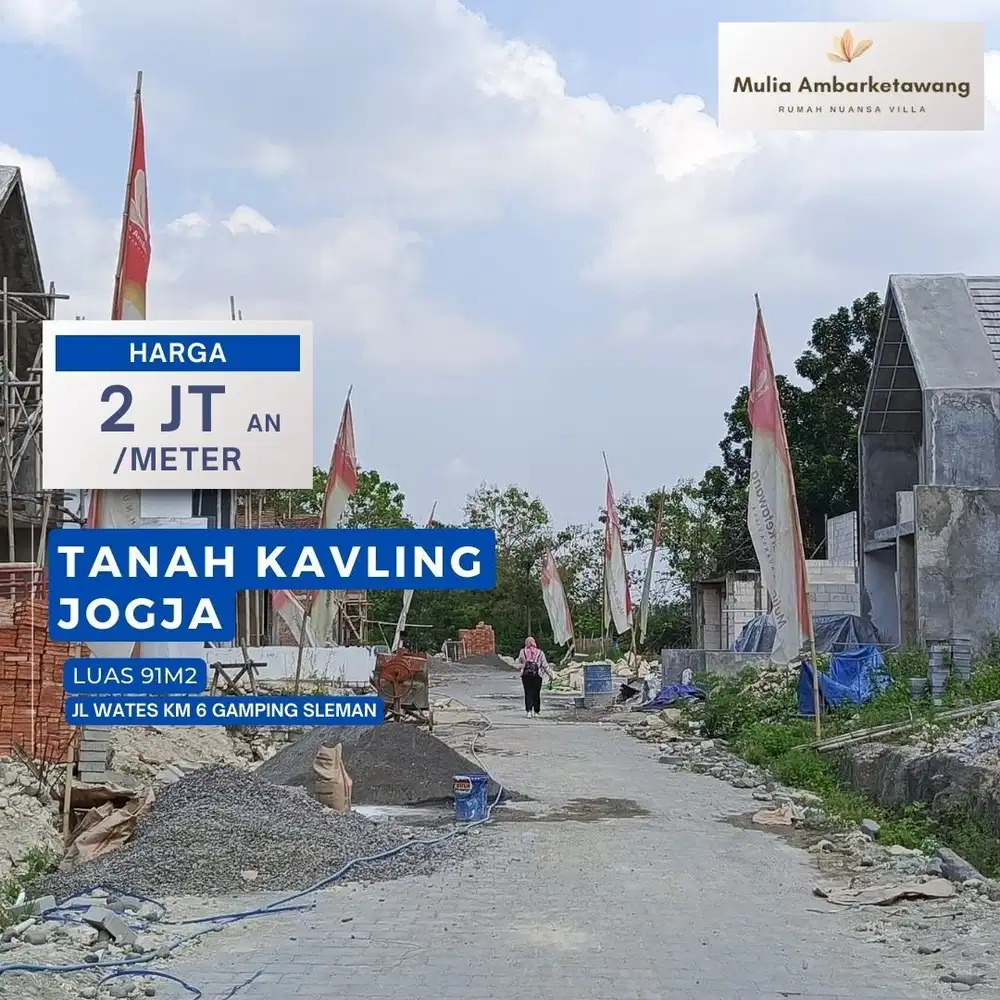 Tanah Dijual Sleman Dekat SD RS dan Kampus UMY Lokasi Tepi Jalan