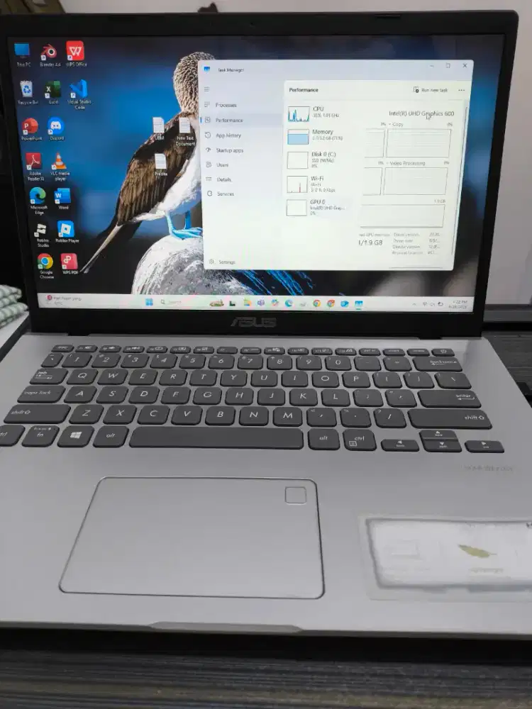 Laptop Asus Notebook A409MA Free tas (Nego sampai jadi)