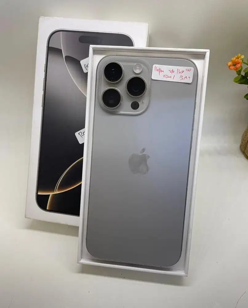 iPhone 16 PRO MAX 256GB, iBox, TITANIUM SILVER, BH 100%