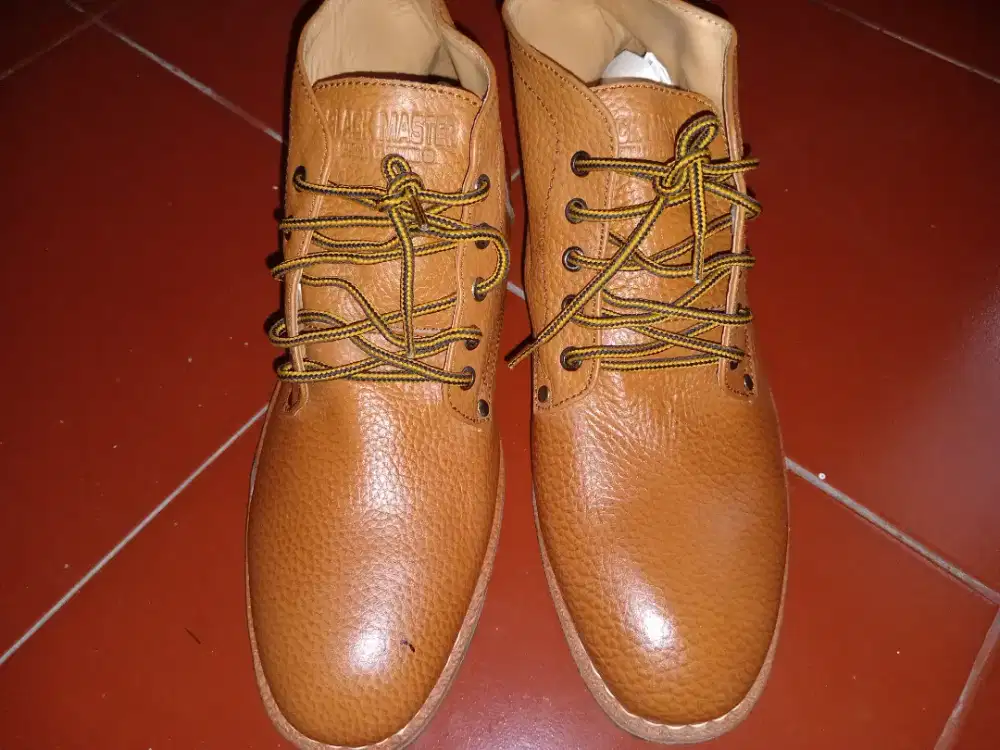 Sepatu kulit warna coklat