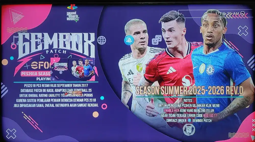 Kaset Game Pes2018 Ps3