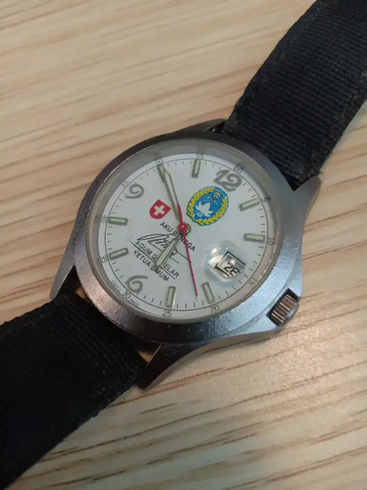 Limited Edition - SWISS ARMY TIMNAS PSSI 2009 AGUM GUMELAR SIGNATURE