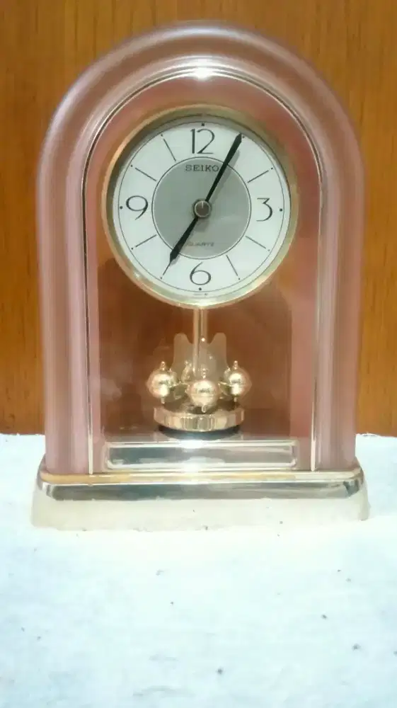 Jam meja hias merk Seiko original japan