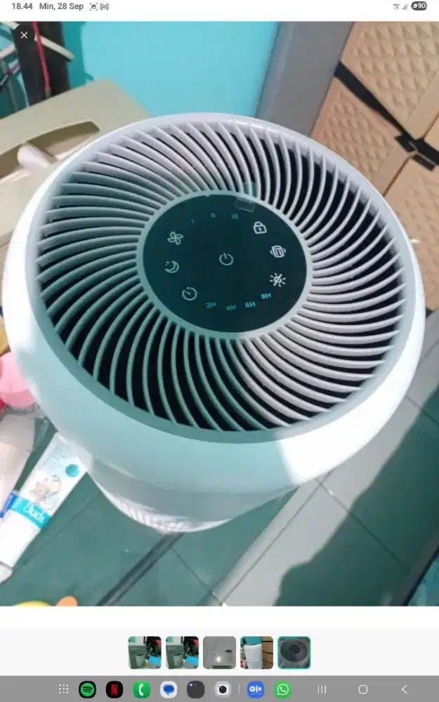 Air purifier dan filter nya masih baru