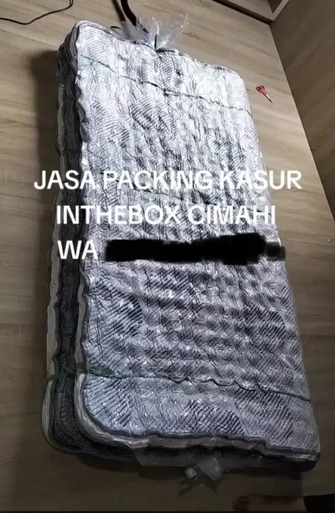 Packing kasur inthebox hybrid busa springbed