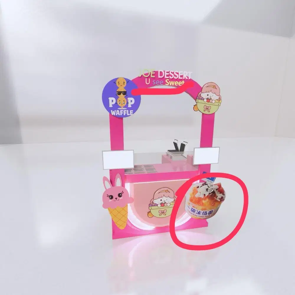 Dijual murah booth bekas harga bisa nego