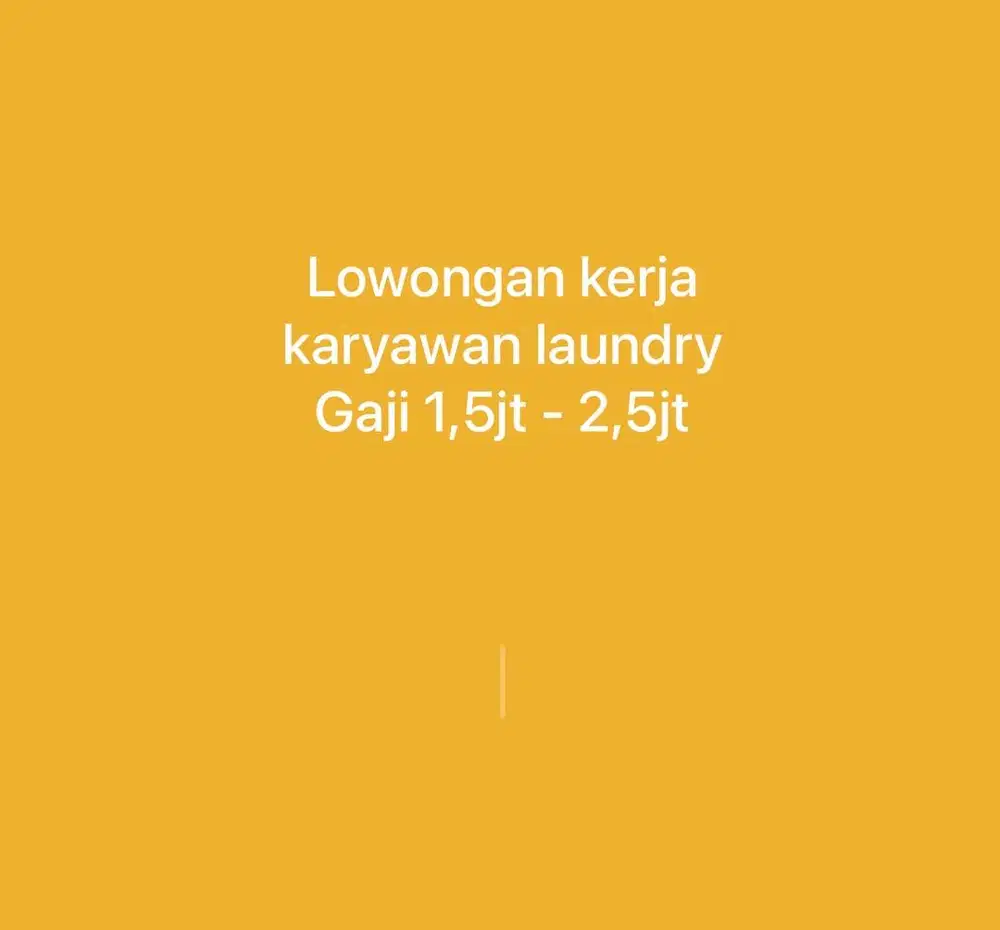 Loker karyawan laundry Banjarbaru
