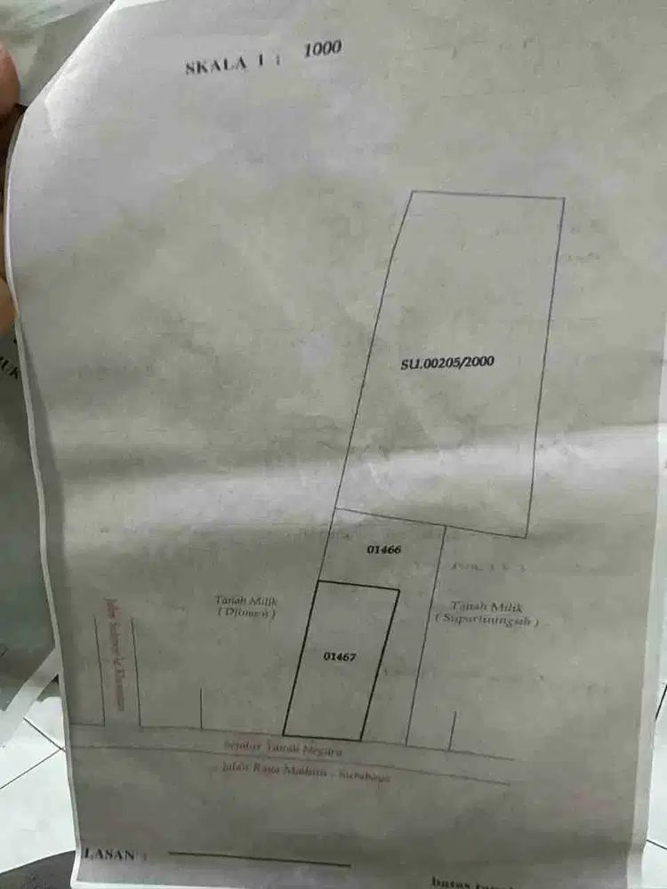 Tanah Murah 0 Jalan di Desa Sidorejo Saradan Madiun