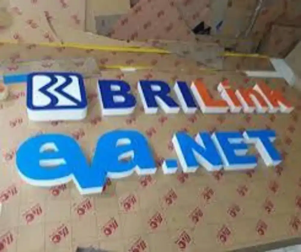 Letter timbul acrylic Huruf timbul