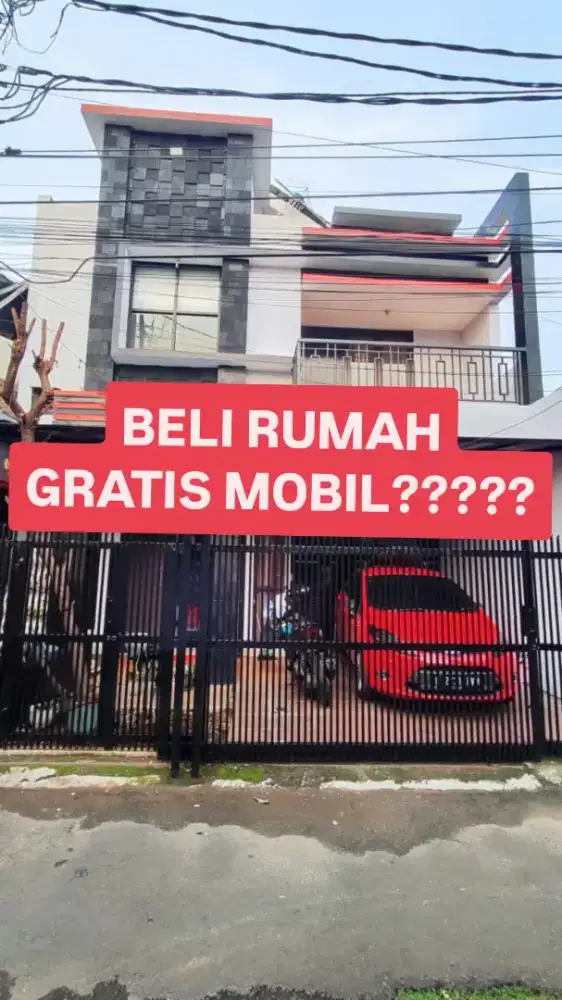 Dijual Rumah Mewah 2 lantai + BONUS MOBIL bebas banjir Condet Jakarta