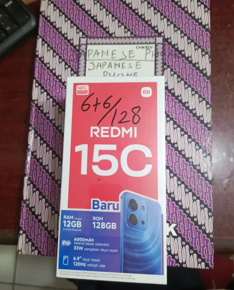 Xiaomi redmi 15c 6/128 baru resmi
