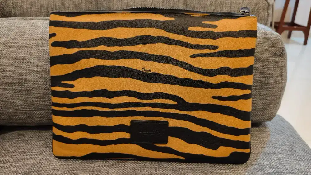 Authentic Coach Leather Animal Print