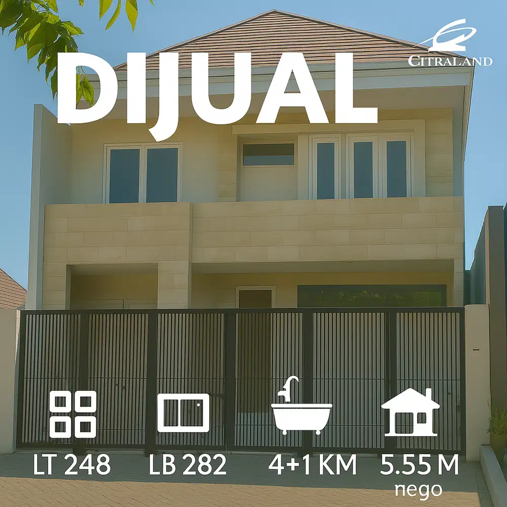 Rumah baru Modern Minimalis di Citraland