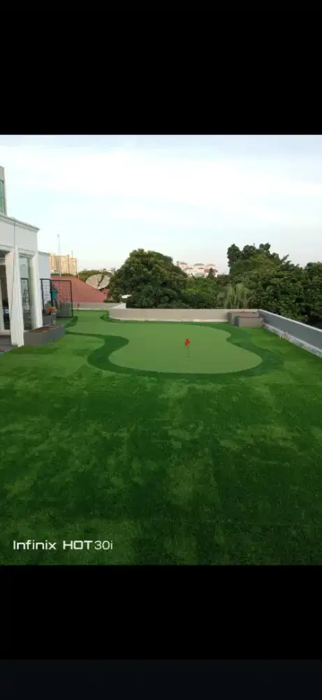 Rumpu sintetis - pemasangan rumpit sintetis mini golf
