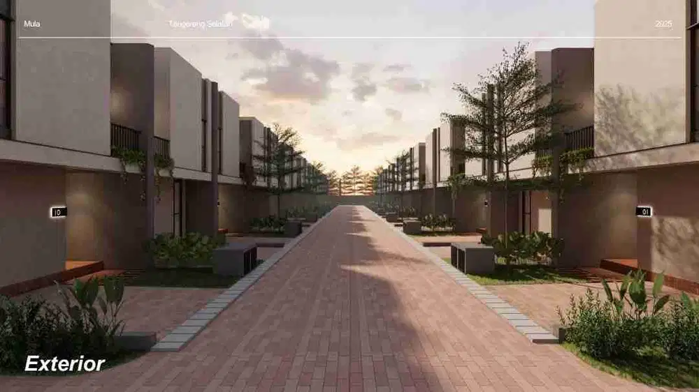 Rumah 2 lantai Tropis Modern selangkah ke stasiun sudimara