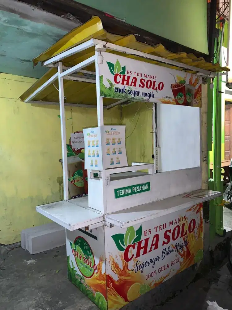 Dijual cepat gerobak usaha teh solo