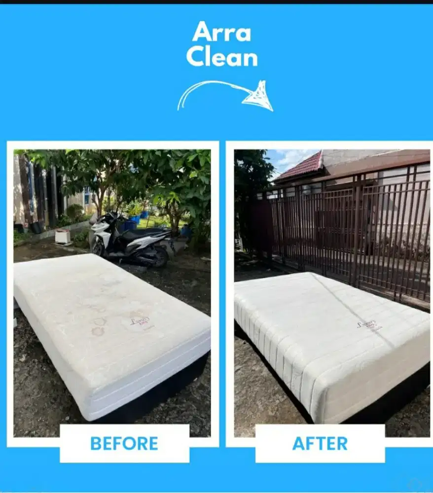 Cuci panggilan homeservis sofa sofabed kasur spingbed karet kok mobil