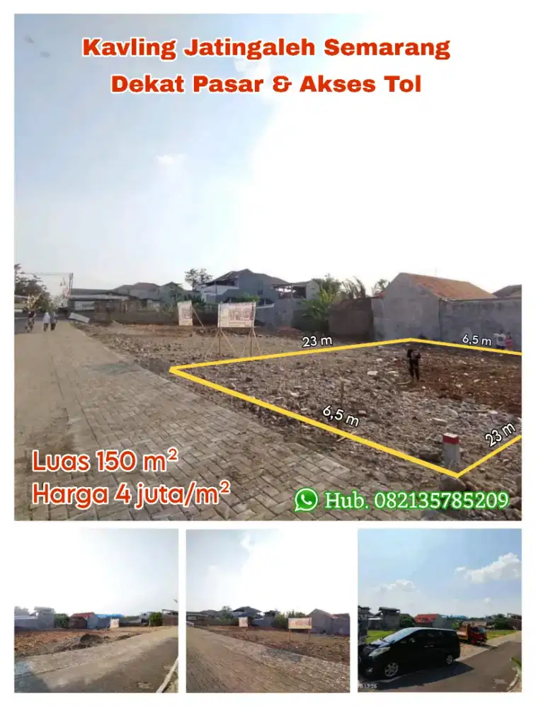 Tanah Kapling Dekat AKPOL Harga Murah Dibawah Pasaran