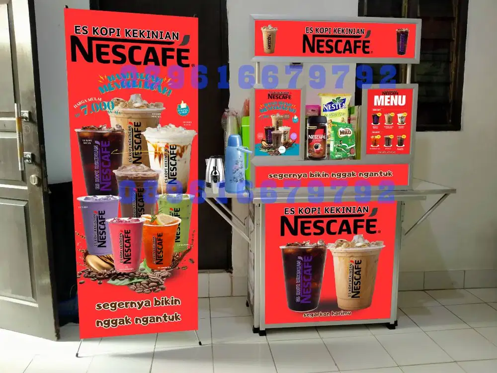 Paket Es Kopi Nescafe Booth Portable