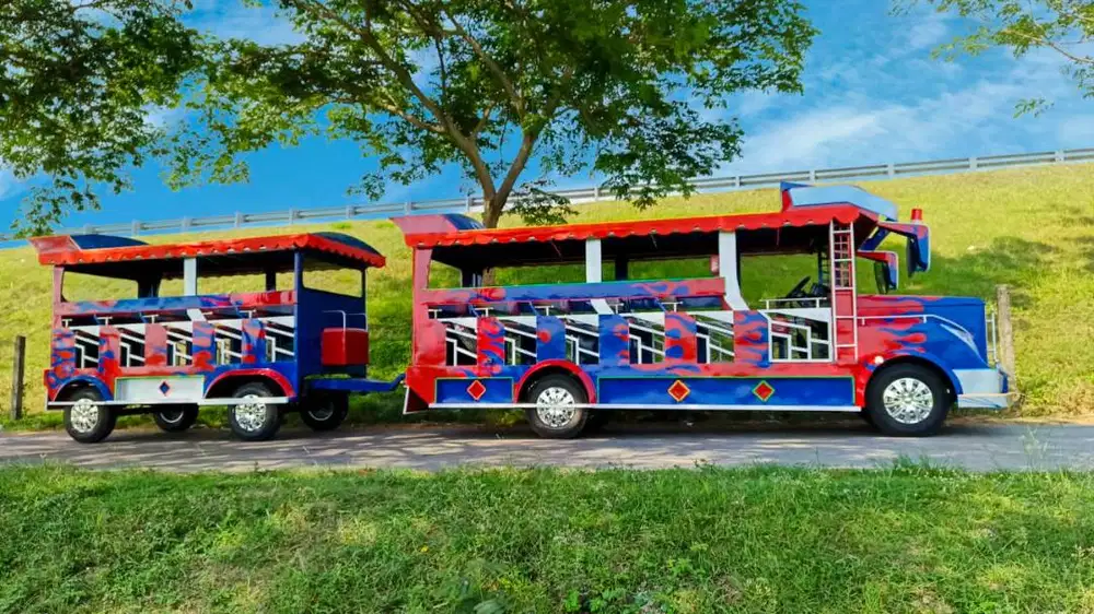 odong kereta wisata kelinci mesin kijang & panther free model & warna