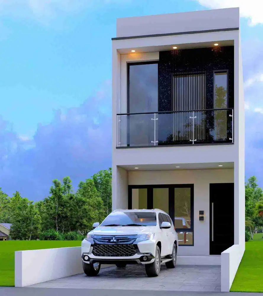 Rumah Modern Minimalis Dalam Komplek Greenville Jakarta Barat