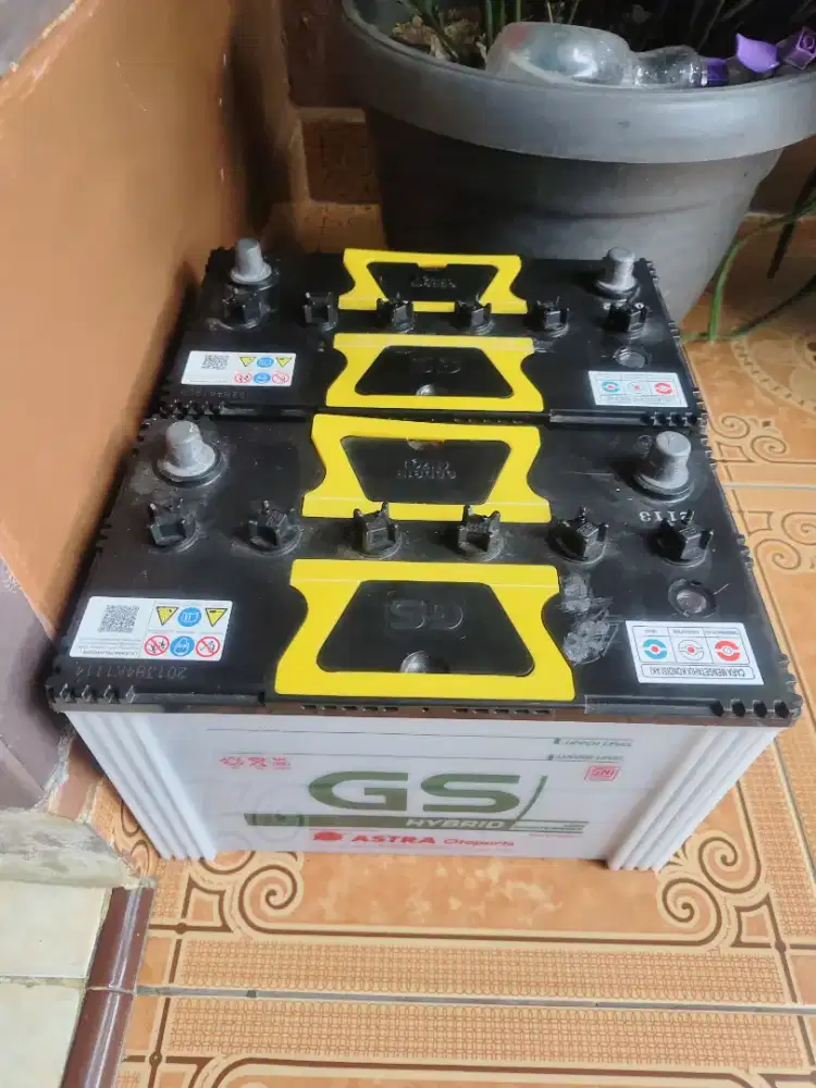 Aki GS hybrid bekas pakai