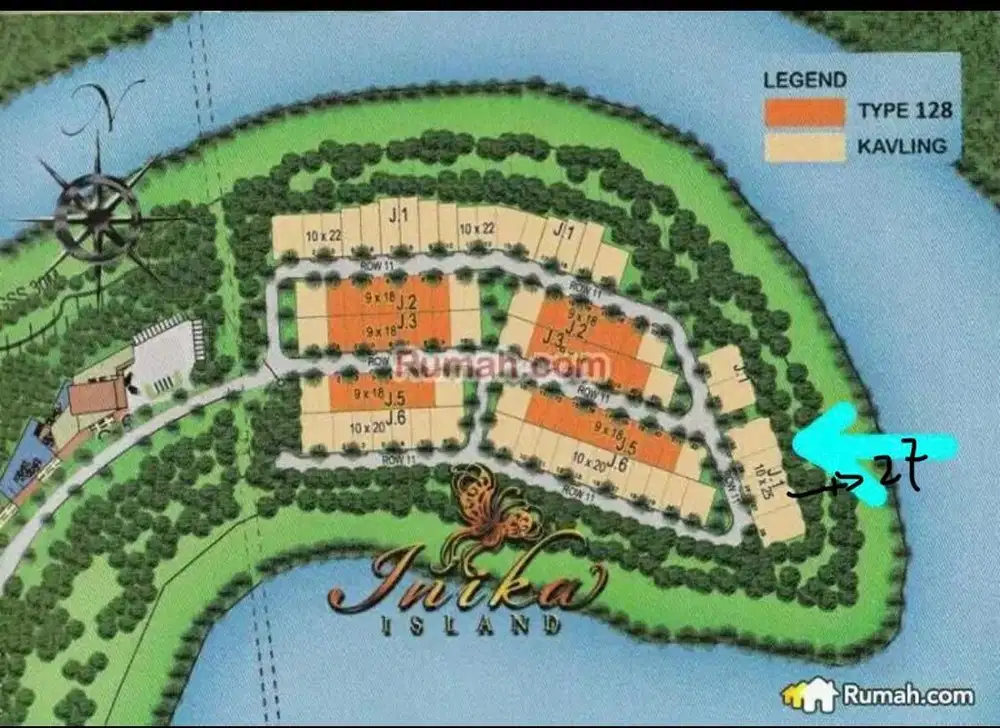 DIJUAL KAV BADAN 250 METER @AVANI INIKA ISLAD BSD HARGA BAGUS