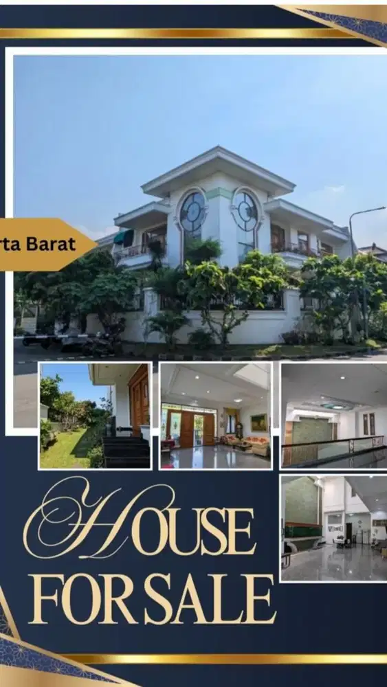 Dijual Rumah Mewah 3 lantai Posisi Hook Taman Permata Buana Jakbar