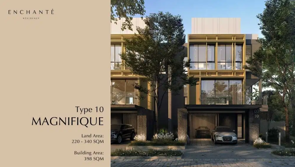 Rumah 3 Lantai Cluster Enchante , BSD Serpong