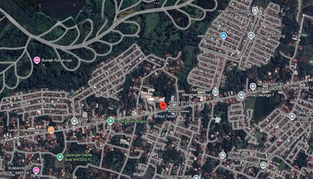 Tanah cocok untuk perumahan cluster