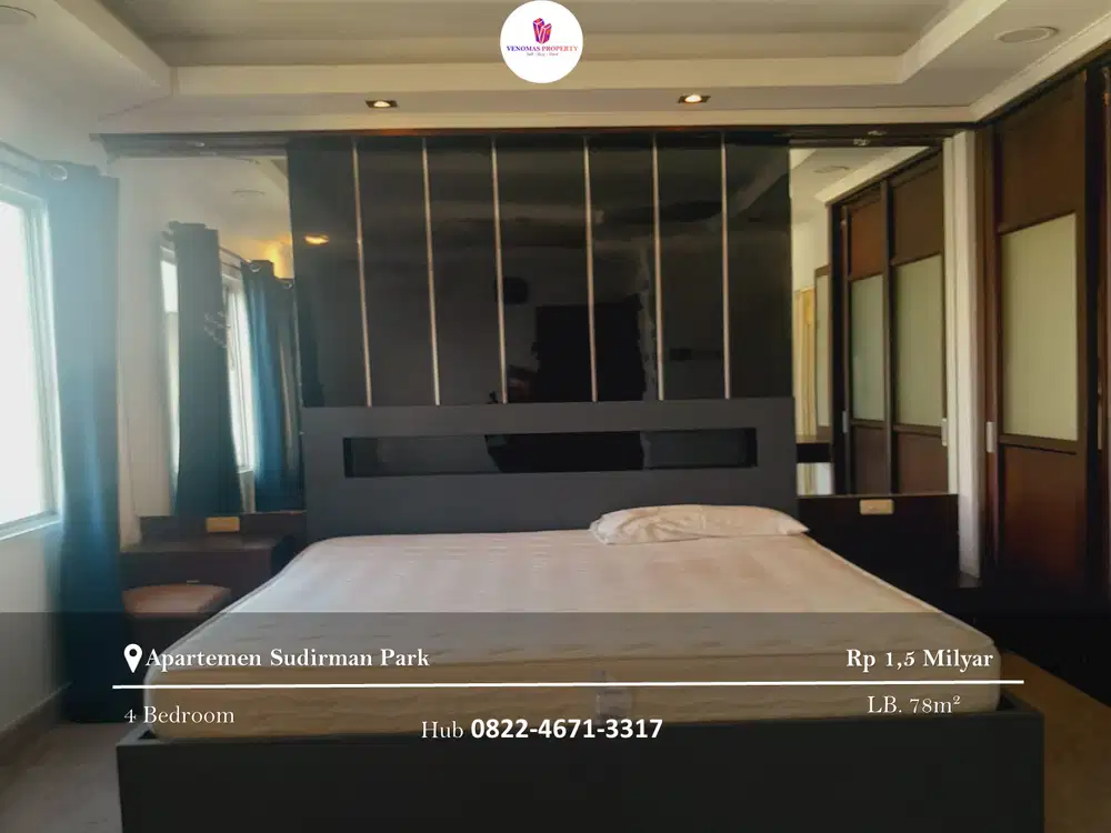 Dijual Apartement Sudirman Park 3BR+1 Full Furnished View City