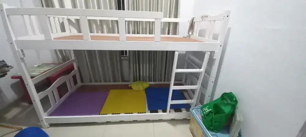 Jual Dipan Tingkat full kayu 90 x 200