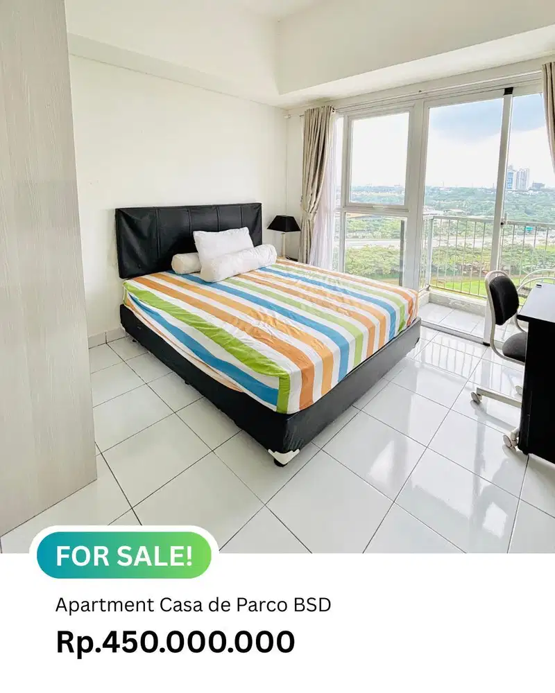 Jual Rugi Apartment Studio Casa de Parco BSD City