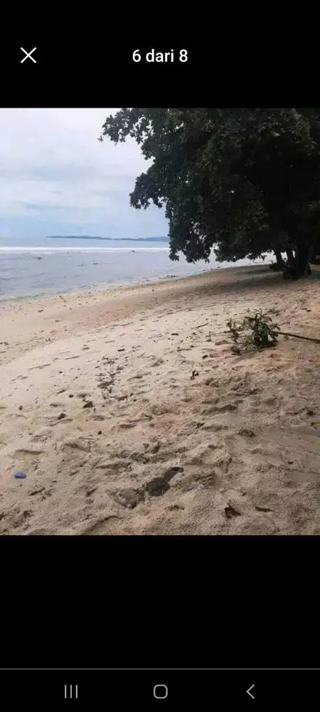 Dijual tanah pinggir pantai Bunaken pasir putih cocok utk Resort Hotel