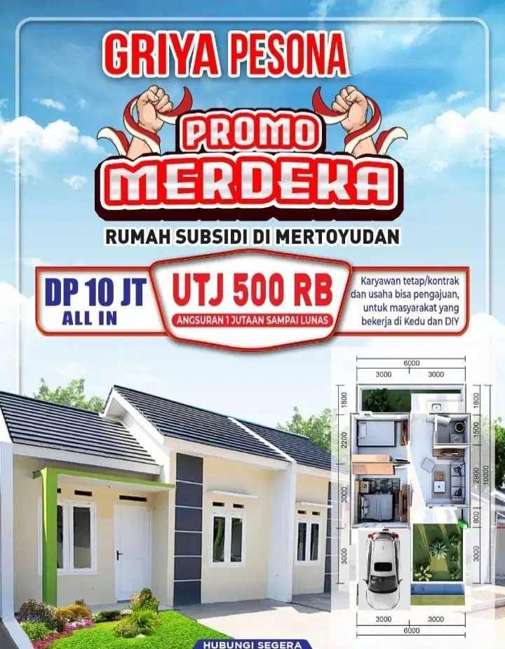 3 UNIT TERAHIR RUMAH SUBSIDI TERLARIS DI MERTOYUDAN MAGELANG