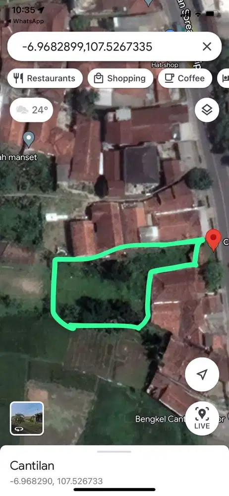 Dijual Kavling Tanah Siap Bangun Cantilan Kutawaringin Bandung