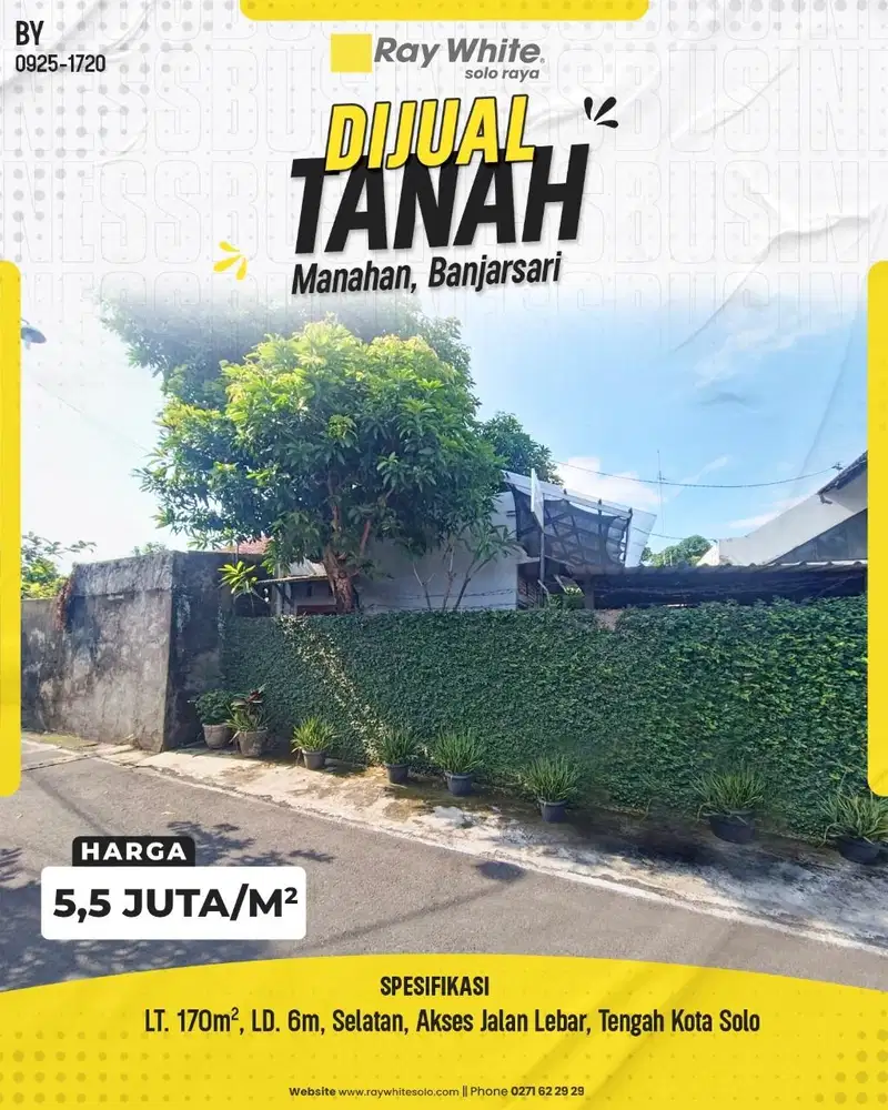 Tanah Bonus Bangunana Selatan Stadion Manahan, Solo