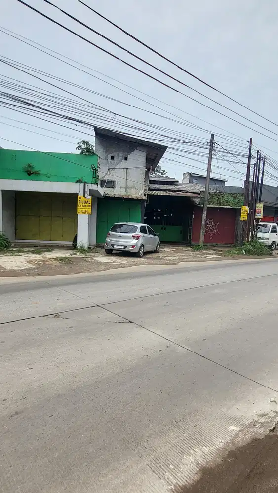 Gudang Harga Tanah di Cisauk Legok Hadap Jalan Raya